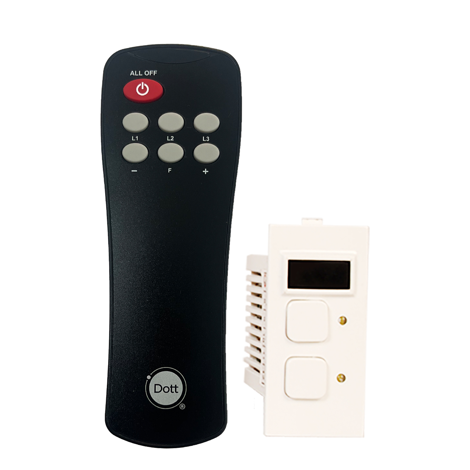 CURO M- Modular Remote Switch For 1 Light & 1 Fan.