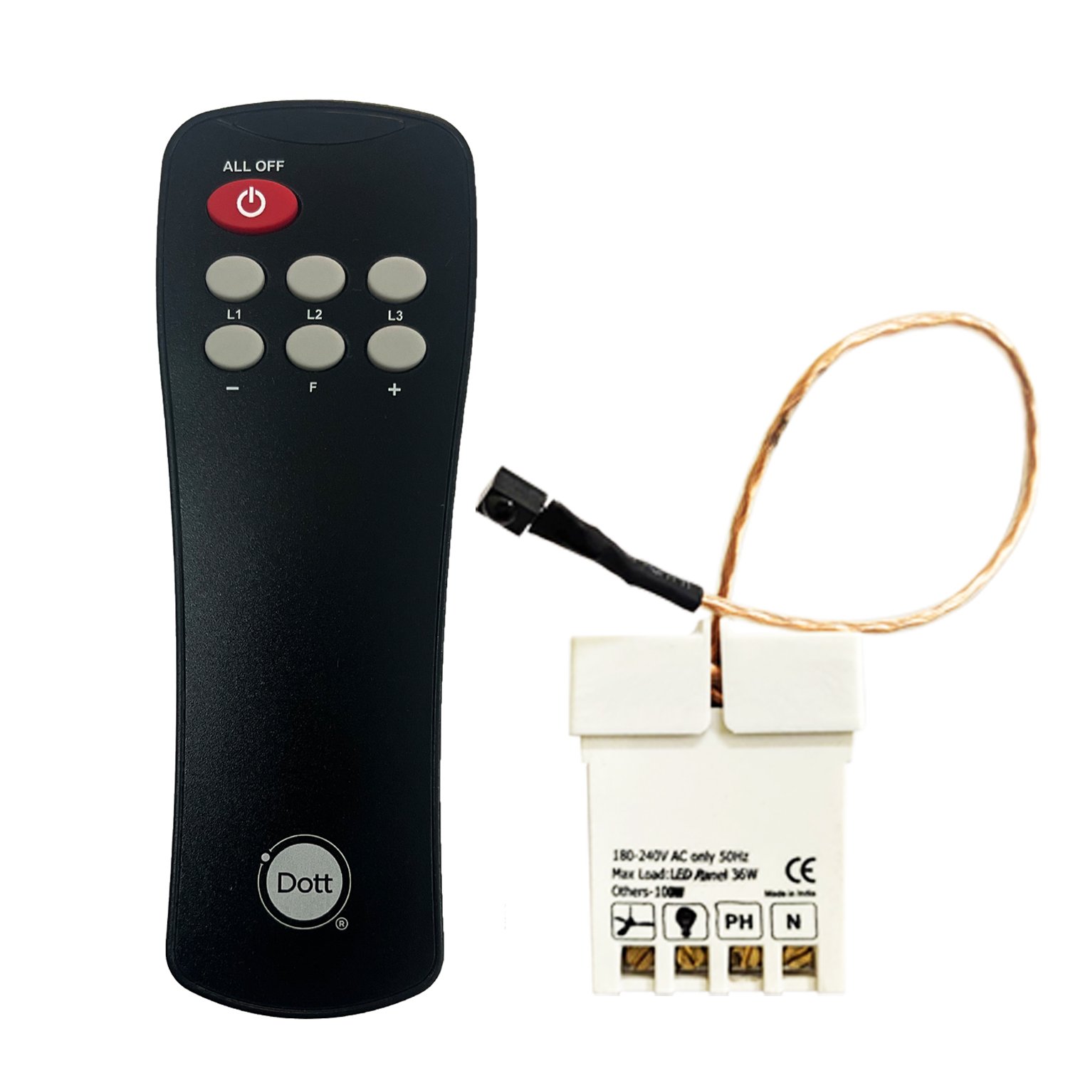 DIAZE LF- Remote Control Device For 1 Light & 1 Fan