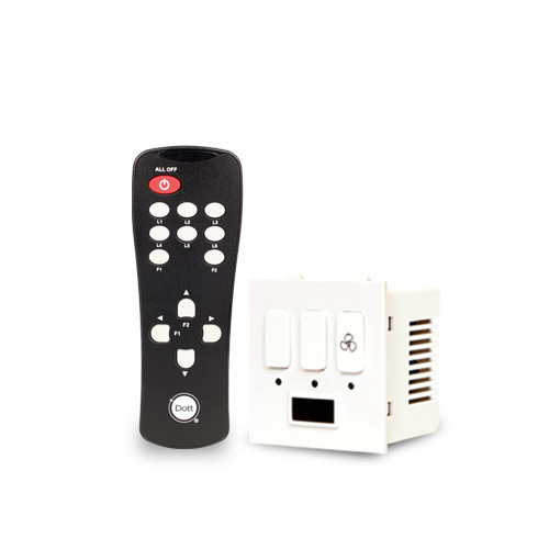 CUBE 2.1- Modular Remote Switch For 2 Light& 1 Fan